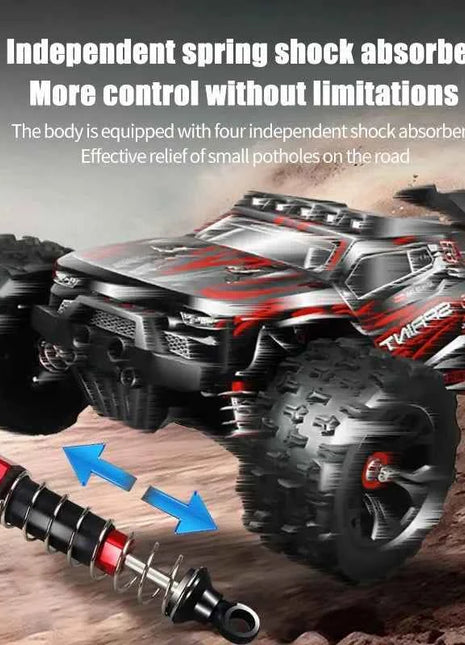 1:16 85KM/H Or 50KM/H 4WD RC Car With LED Remote Control Cars High Speed Drift Monster 4x4 Truck for Kids vs Wltoys 124017 Toys