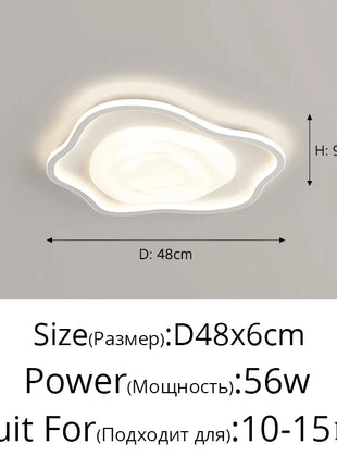 AuroraRealm Illuminazione Lampada da soffitto a LED Moderna semplice Soggiorno Luce Decorazioni per la casa Camera da letto Studio per bambini Apparecchio di controllo remoto