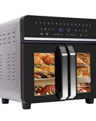 Friggitrice ad Aria XXL 23L Doppia Zona - 2200W, Touch LED, 15 Programmi + Ricettario