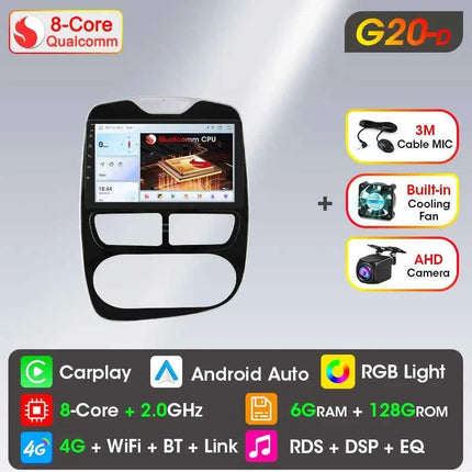 Srnubi 2 Din Android Carplay Car Radio for Renault Clio 4 2012 - 2019 Multimedia Player 2Din GPS Stereo 4G WIFI DVD Head Unit