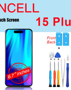 PINZHENG High Quality INCELL LCD OLED Screen for iPhone 14 Pro 15 Plus 13 Pro Max Display for iPhone Replacement with Tools
