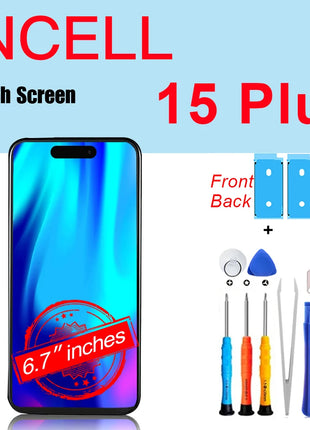 PINZHENG Schermo di alta qualità INCELL LCD OLED per iPhone 14 Pro 15 Plus 13 Pro Max Display per sostituzione iPhone con strumenti