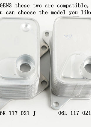 1 Pezzo 06J117021E 06K117021K Radiatore Olio Motore EA888 per VW Beetle Golf Jetta Passat Tiguan Scirocco per Audi A3 A4 A5 A6 A7 Q3 Q5