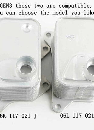 1 Pezzo 06J117021J 06L117021G Radiatore Olio Motore EA888 per VW Beetle Golf Jetta Passat Tiguan Scirocco per Audi A3 A4 A5 A6 A7 Q3 Q5