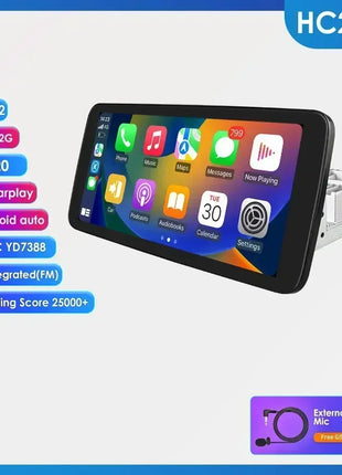 Hizpo 10.1" Universal CarPlay Android Auto Radio For VW Volkswagen Fiat Renault Nissan Hyundai 4G Car Multimedia Autoradio 1 Din