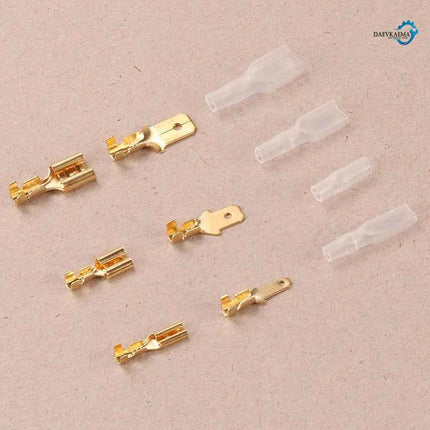 Pressato a freddo 270 Pz 2.8/4.8/6.3mm Isolato Maschio Femmina Connettore del Cavo Terminali A Crimpare Elettrici Termin Spade Assortiti Kit Box