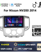 Podofo 9INCH AI Voice Android  2din Car Radio for NV200 NV 200 2009-2014 CarPlay Car Stereo Android Auto 4G GPS Navigation WiFi