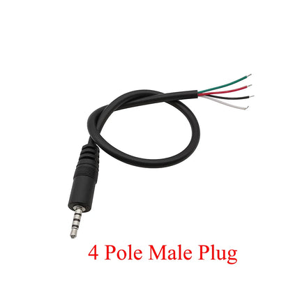 1/3/5 Pz 2.5mm 2/3/4 Poli Filo Maschio Femmina Spina Martinetti Cavo Audio Mono Stereo Aux Connettore di Estensione Delle Cuffie riparazione FAI DA TE