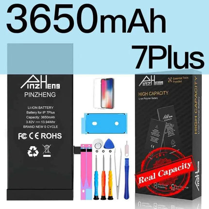 PINZHENG Real High Capacity Battery For iPhone 5S SE 6 6S 7 8 Plus X Xr Xs Max Phone Replacement Bateria Warranty One Year
