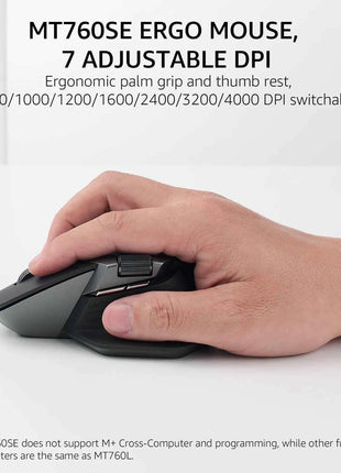 Rapoo 9560M Wireless Keyboard and Mouse Combo E9550L USB-C Rechargeable 110-Key Ultra-Thin Keyboard and MT760SE Wireless Mouse