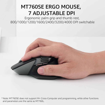 Rapoo 9560M Wireless Keyboard and Mouse Combo E9550L USB-C Rechargeable 110-Key Ultra-Thin Keyboard and MT760SE Wireless Mouse