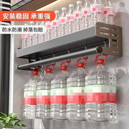 Portaspezie da Parete con Dispenser Olio e Aceto - Organizer Cucina