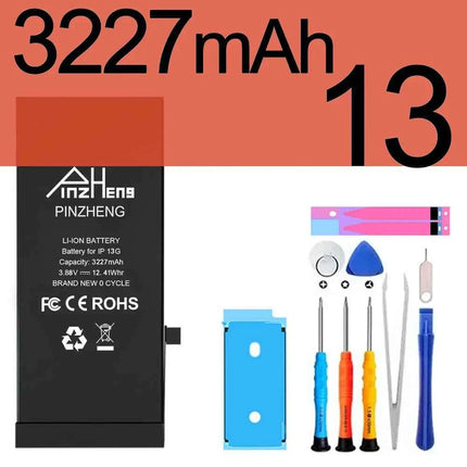 PINZHENG Real High Capacity Battery For iPhone X XR XS Max 12 13 Mini Pro Max 11 Pro Max Replacement Bateria Warranty One Year
