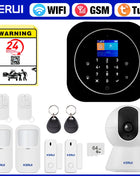 KERUI Home Security Alarm System Alexa Support G12 WIFI/GSM Alarm System with Phone App Alarm Siren PIR Sensor Tuya Smart APP