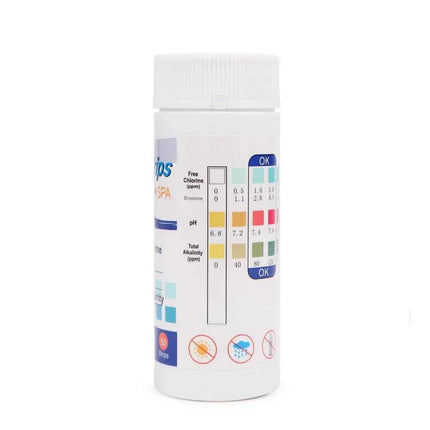 50 pz/set Strisce reattive PH cloro, carta reattiva acqua 3 in 1, strumento multiuso per durezza per piscina, SPA, acquario