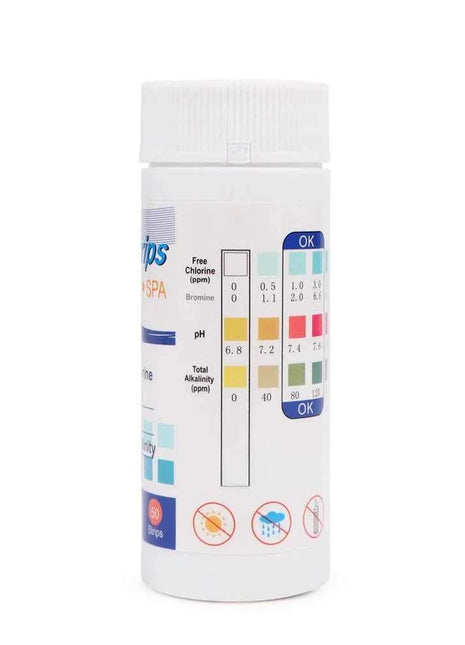 50 pz/set Strisce reattive PH cloro, carta reattiva acqua 3 in 1, strumento multiuso per durezza per piscina, SPA, acquario