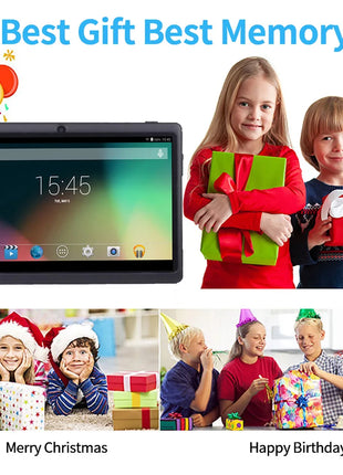 Nuovo Tablet per Bambini da 7 Pollici Android 13, 4GB RAM 64GB ROM, Espandibile fino a 1TB, WiFi, Bluetooth, Batteria da 4000mAh, Software con Custodia Protettiva