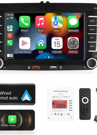 Lettore autoradio Android per VW Polo Golf 5 6 Plus PASSAT JETTA TIGUAN TOURAN SHARAN SCIROCCO CADDY Carplay Audio USB WIFI GPS