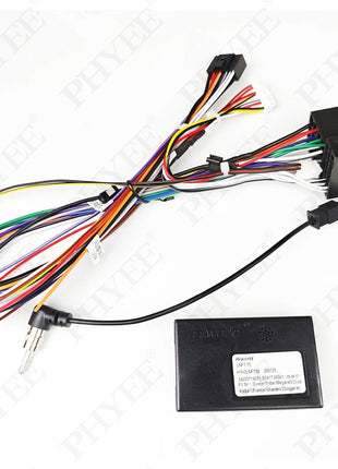 Wiring with CAN Bus Decoder, TOMTOM Display with SWC, P&P 16 Pin Android, for Renault Megane MK2 Phase 2, Clio 3