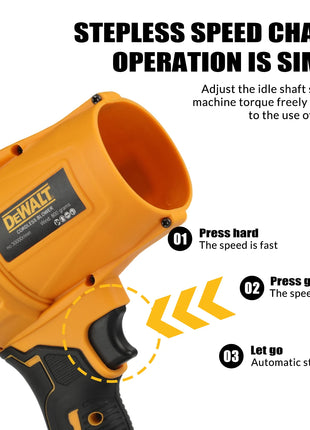 NUOVO DEWALT D317 20V Soffiatore a batteria al litio, 1080W 30000RPM, velocità variabile, portatile per la pulizia di giardini e cortili esterni