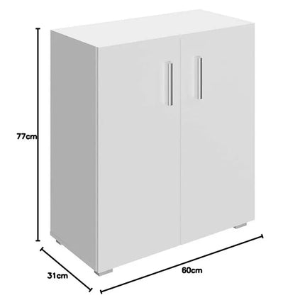 Sideboard with Double Doors and 2 Internal Shelves Document Cabinet MultiPurpose Cabinet for Office, Kitchen or Bathroom, Sideb