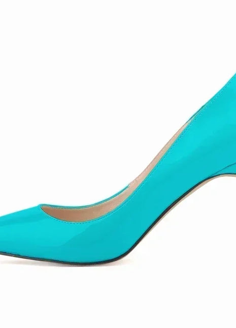 Décolleté da donna di grandi dimensioni Tacchi alti classici a punta Tacchi a spillo sexy da 9 cm Scarpe da festa di nozze rosse da donna eleganti e confortevoli