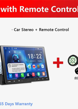 10 inch Android Car Stereo Single 1 Din Retractable Screen Apple CarPlay Android Auto 1Din Car Bluetooth Radio Head Unit