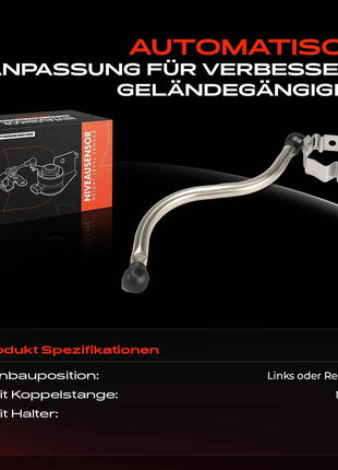 Sensore di livello sospensioni pneumatiche Frankenberg 1x, anteriore sinistro o destro, per BMW Serie 1 F23, Serie 3 Gran Turismo F34, Serie 3, dal 2012 in poi, 37146797817