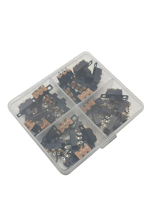 40 Pcs/Box SS12D00 SS12F15 Slide Switch 3Pin 1P2T 2 Position ON-OFF Switch Toggle Switch Handle Length 2MM 3MM 4MM 5MM 6MM