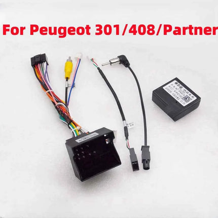 16 Spille a Cablaggio CANBUS Decoder Box Auto Quad Lock Cavo Adattatore per Peugeot 2008 3008 307 301 Partner Citroen C5 C4 C3