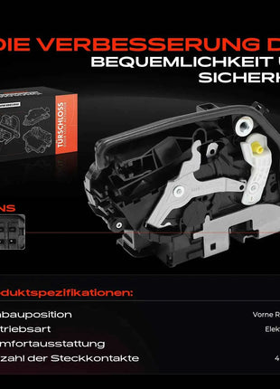 Serratura Porta Anteriore Destra Frankberg 1x per BMW F45 F46 G11 G12 I3 F48 F39 F15 F85 F16 F86 MINI F55 F56 F57 F54 F60 51219492092