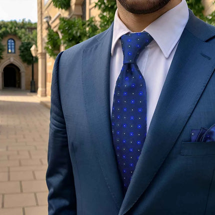 Set Cravatta e Fazzoletto Uomo Colorato 160cm - Accessori Matrimonio