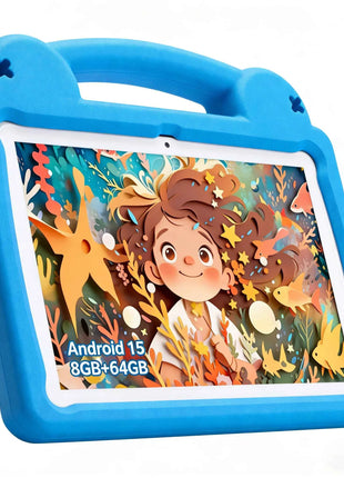 ANRY R16Pro Tablet per Bambini 10 Pollici Android 15, 8GB (4+4GB) 64GB ROM, Doppia Fotocamera, Tablet Educativo, Regalo per Bambini