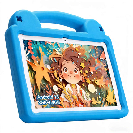 ANRY R16Pro Tablet per Bambini 10 Pollici Android 15, 8GB (4+4GB) 64GB ROM, Doppia Fotocamera, Tablet Educativo, Regalo per Bambini