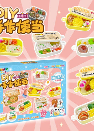 Ultra Lightweight Clay Mini Food Kit, DIY Micro Cake Shape Fridge Magnets Set for Girls, Gift Art Material