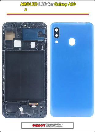Display LCD AMOLED per Samsung Galaxy A30, Schermo Touch con Digitalizzatore, Assemblaggio Completo con Cornice per Samsung A30 A305F A305G