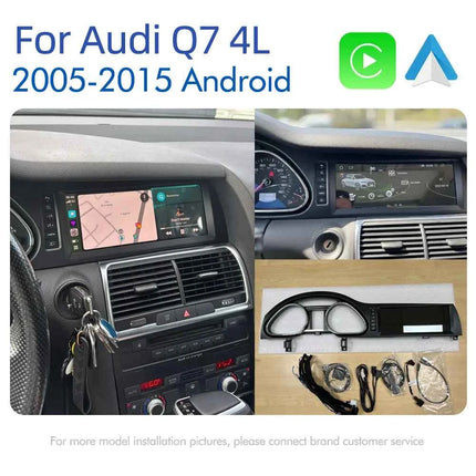 Android 14 Auto Radio CarPlay For Audi A6 C6 4f  For Audi Q7 4L 2005-2015 MMI 2G 3G GPS Car Multimedia Player Navi Stereo DSP
