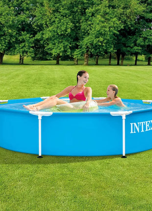 Piscina fuori terra Intex 28205 con telaio, 244x51 cm, in PVC rinforzato, per bambini e adulti