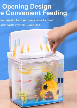 Fish tank living room small mini Douyu tank household tabletop ecological tank self circulating back filter goldfish tank