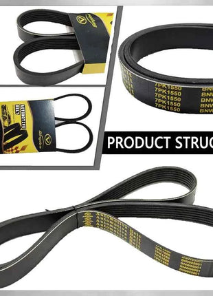 Cintura a costine di ricambio per autoveicoli con funzionamento regolare di alta qualità OEM 7PK1550 per Lexus GS L1 GS S19 IS C GSE2 IS II E2 RX L1