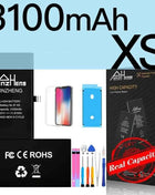 PINZHENG Real High Capacity Battery For iPhone 8 Plus SE 5S 6 6S 7 X Xr Xs Max Phone Replacement Batteries Warranty One Year