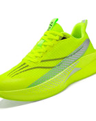 Men's breathable lace-up athletic shoes, comfortable for daily fitness, elastic jogging shoes, specialized for outdoor training.