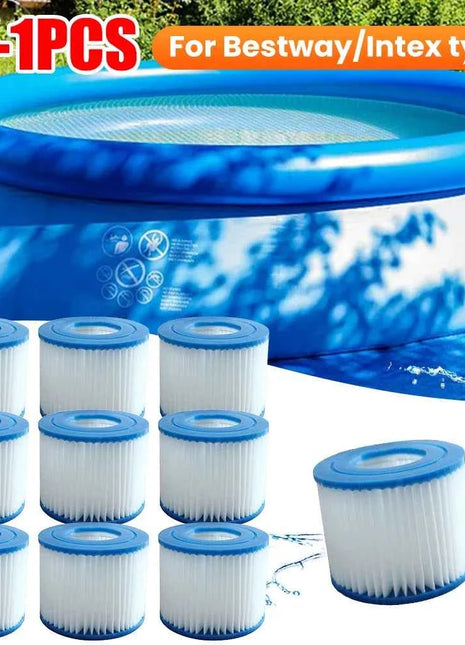 Filtro di ricambio per piscina da 1-10 pezzi adatto per Bestway Flowclear Size cartuccia filtro VI Lay-Z-Spa - Miami Vegas Palm Springs