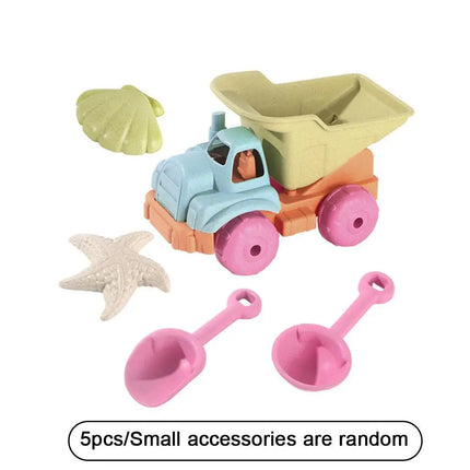 Set di giocattoli da spiaggia per bambini, in plastica resistente, set di giochi estivi per piscina e spiaggia, strumenti per giocare sulla sabbia all'aperto per ragazzi e ragazze, giocattolo da spiaggia