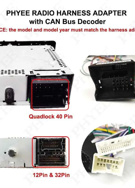 Decoder CAN Bus Quadlock 12Pin/32Pin, con supporto SWC, P&P 16Pin Android, per Renault Megane Mk3 Scenic 3 Fluence 09-15