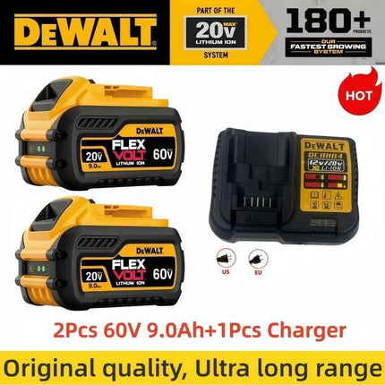 Batteria Originale DeWalt DCB200 20V/60V 2.0Ah-9.0Ah MAX Litio per Utensili Elettrici