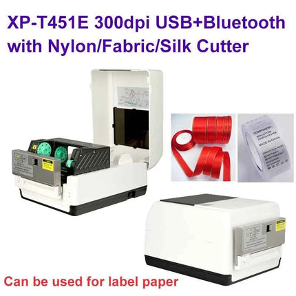 XP-T451B 451E 4-Inch Thermal Transfer Printer Thermal Printer High-Speed for Clothing Jewelry Greeting Cards Wash Labels