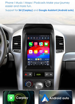Hizpo 9.7" 2 Din Android Auto Car Radio for Chevrolet Captiva Sport 2006 - 2012 Multimedia Video Player Carplay  for Tesla Style