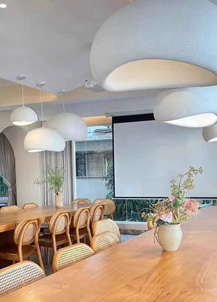 Lampada a sospensione moderna Wabi Sabi Sala da pranzo Illuminazione Decorazioni per la casa Soggiorno Camera da letto E27 Lampadario a soffitto a LED Lampade a sospensione a soppalco