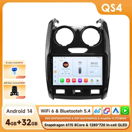 Android Car Radio Player audio for Renault Duster 2015 - 2020 wireless Carplay Android Auto 2din GPS Intelligent Multimedia DSP